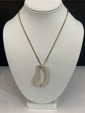 Swarovski Donatella necklace gold pointaige crystals